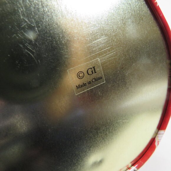 Snowman Shaped Metal Candy Tin, Great Condition, Bright Primary Colors - Picture 7 of 8